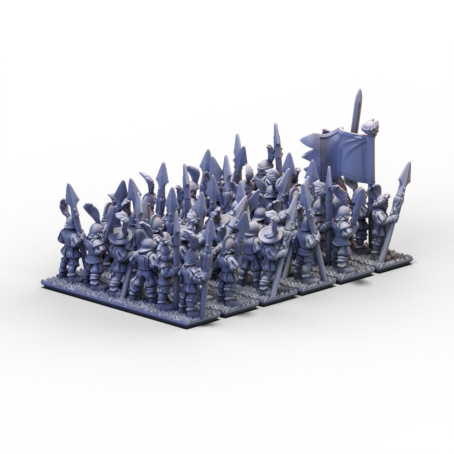 Empire | Spears Unit (Banner 1) | 10mm/15mm