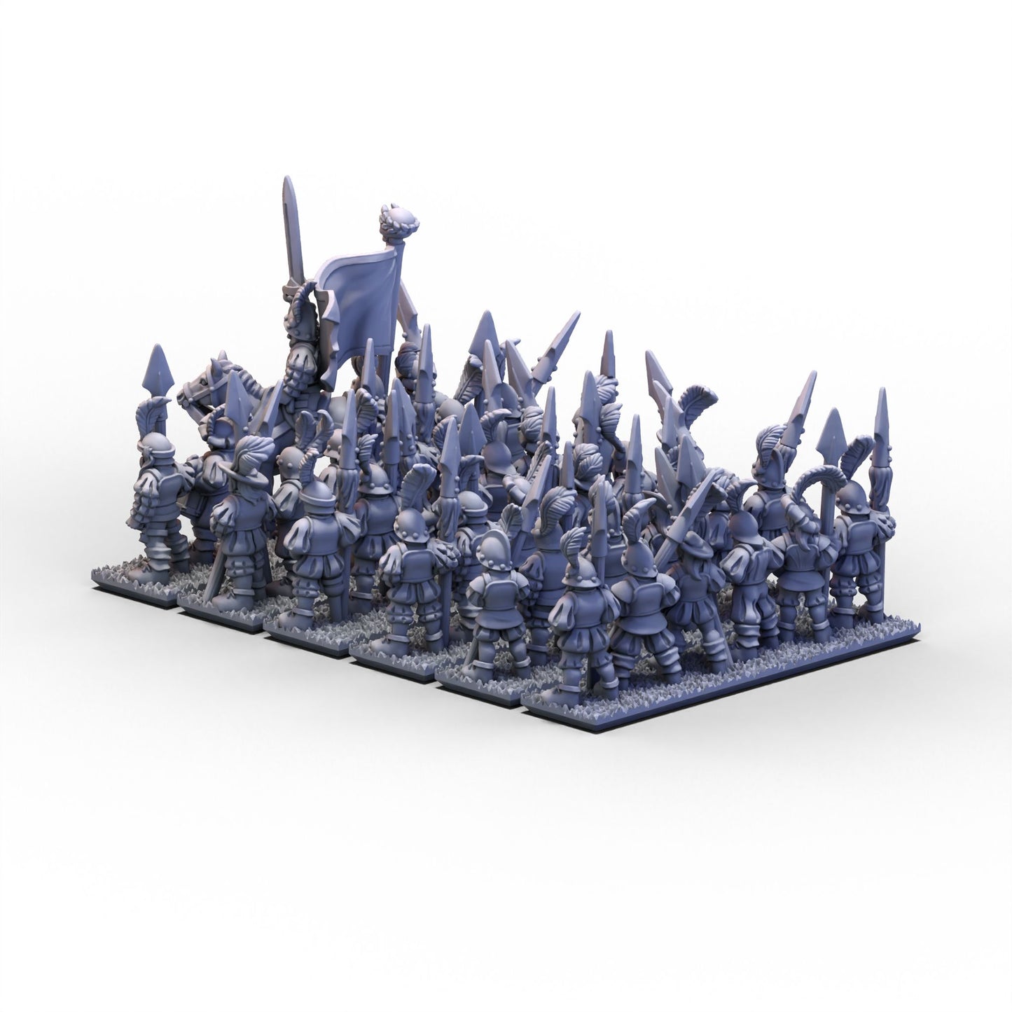 Empire | Spears Unit (Banner 1) | 10mm/15mm