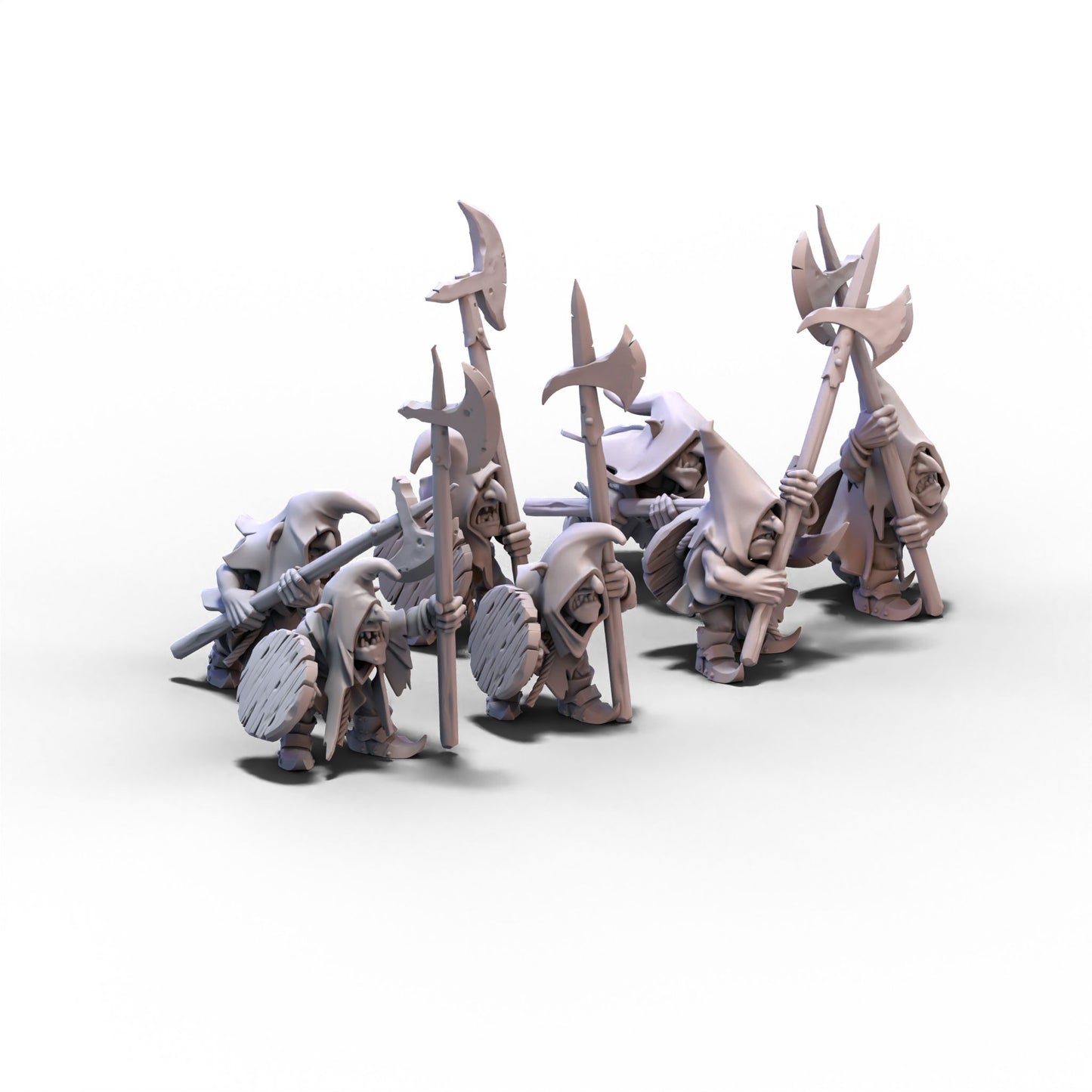 Goblin Tribes | Swamp Goblins with Pikes | 28mm/32mm