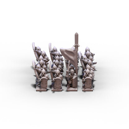 White Tree Kingdom | White Tree Swordsmen & Archers Unit | 10mm/15mm