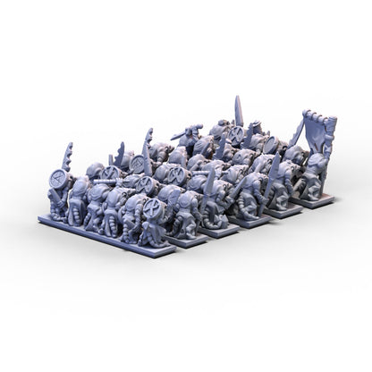 Vermin Clans | Rat Warriors Unit 2 | 10mm/15mm