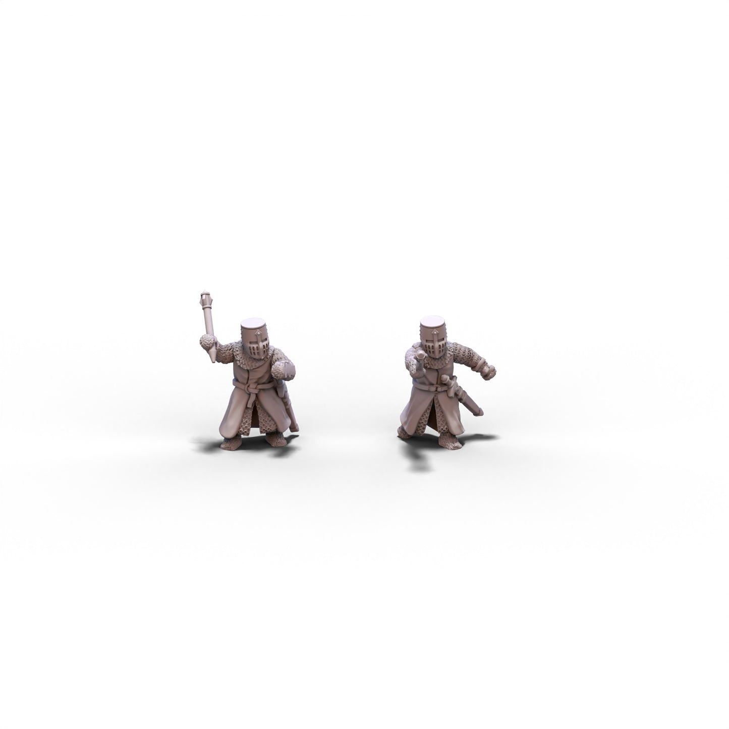 Medieval Knights with Maces | 15mm/28mm miniatures