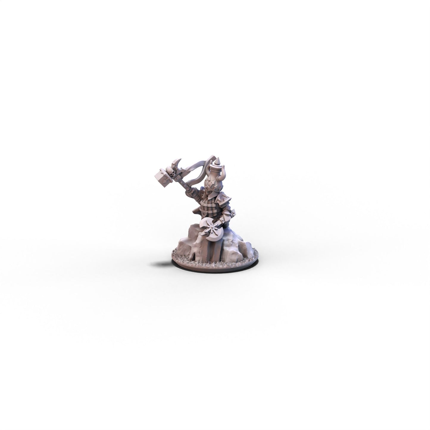 Dwarf Demonsmiths | Demonsmith Hero on Foot (Big Hat) | 10mm/15mm