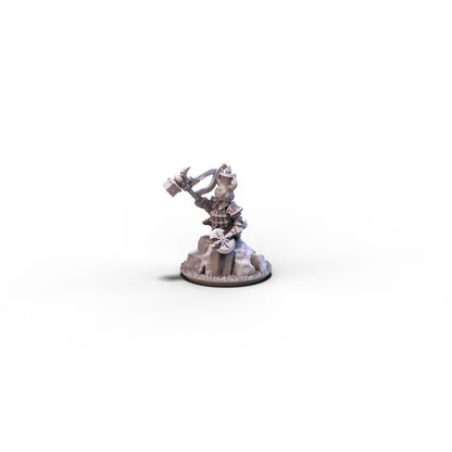 Dwarf Demonsmiths | Demonsmith Hero on Foot (Big Hat) | 10mm/15mm