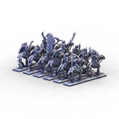 King of Sands | Skeleton Cavalry (Swords) Unit 1 | 10mm/15mm