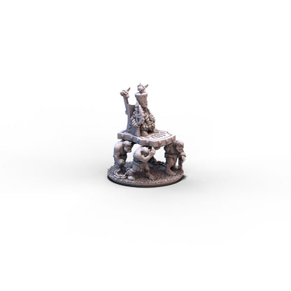 Dwarf Demonsmiths | Lord on Throne (Big Hat) | 10mm/15mm