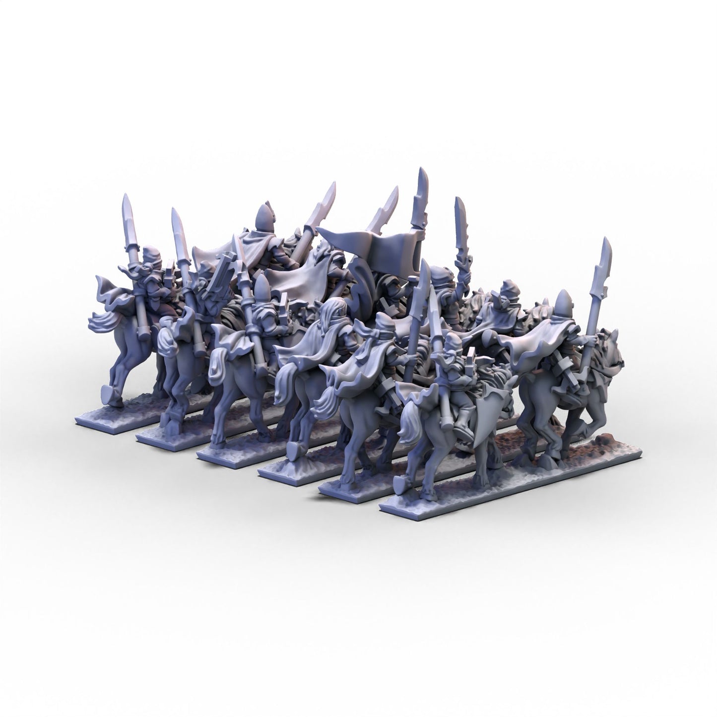 Dire Elves | Light Cavalry Unit 2 | 10mm/15mm