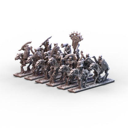 King of Sands | Skeleton Cavalry (Swords) Unit 2 | 10mm/15mm