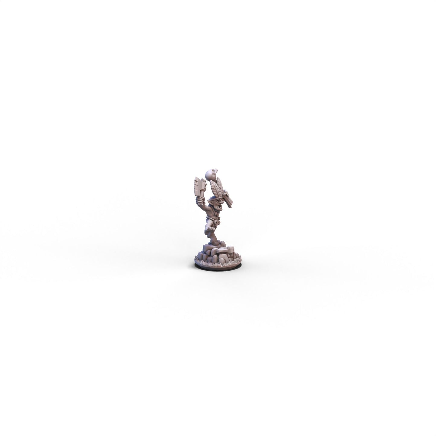 Orcs and Goblins (FD) | Goblin Shaman with Axe | 10mm/15mm