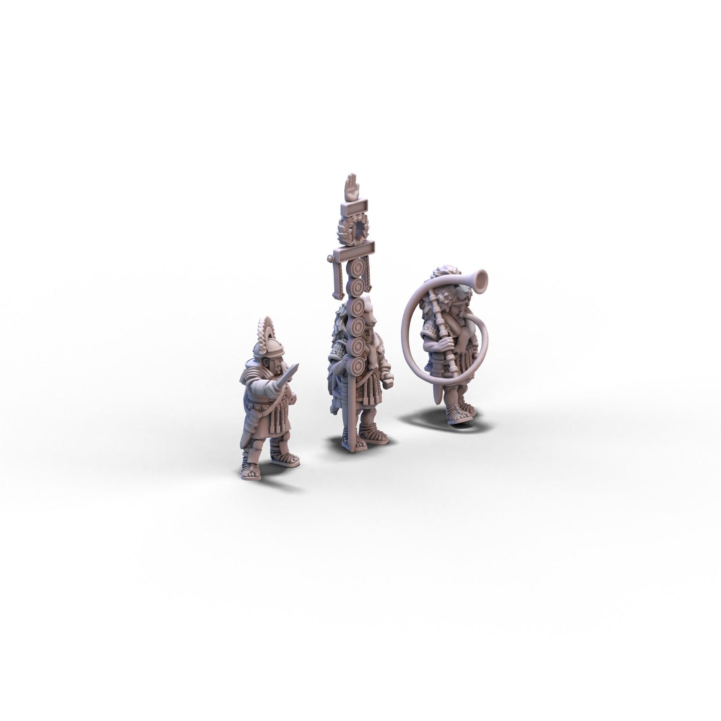 Imperial Rome | Roman Legionaries Command Group A | 15mm/28mm miniatures