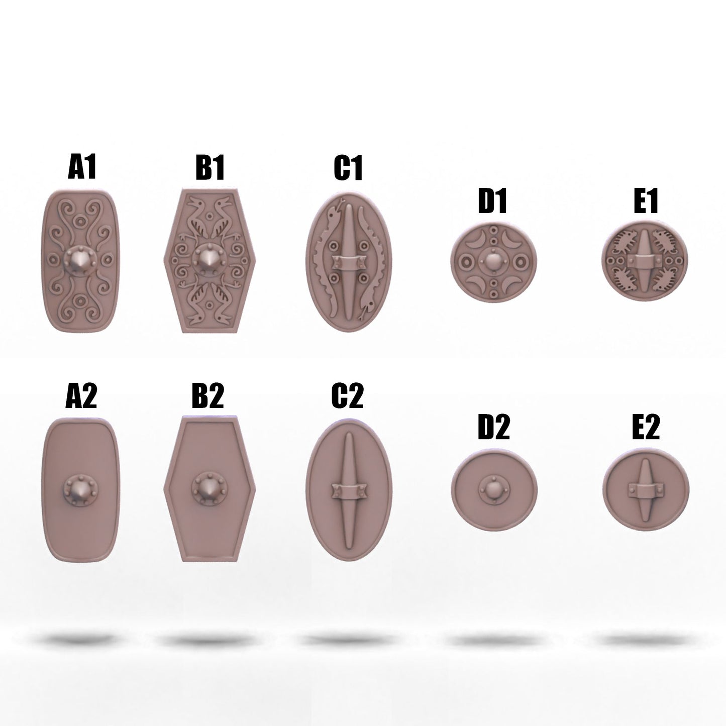 Germanic Tribes | Germanic Shields | 15mm/28mm miniatures