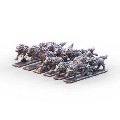 Vampires | Dire Wolves Unit | 10mm/15mm