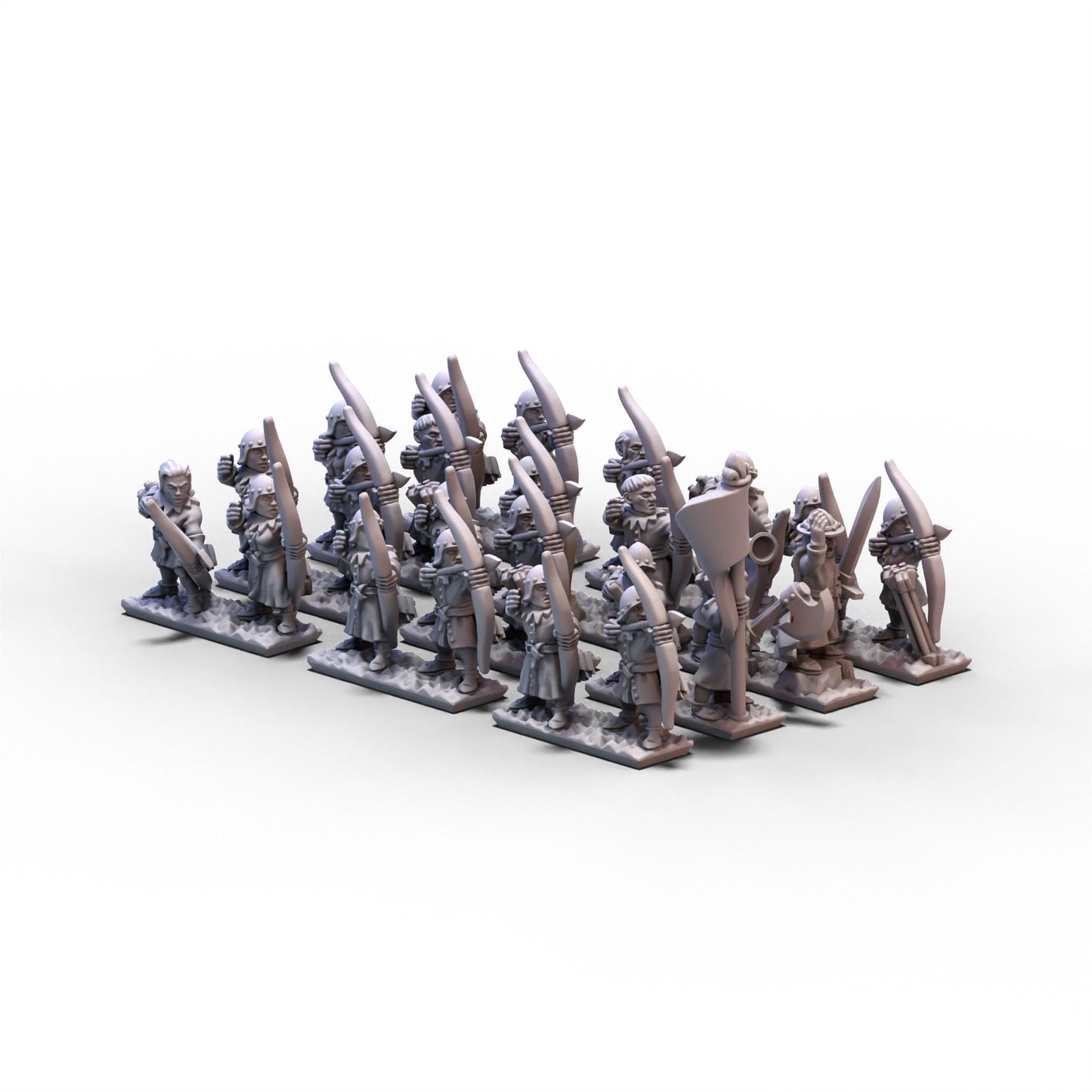 Chivalric Knights | Archers Unit 1 | 10mm/15mm