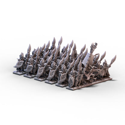 Wood Elves | Spears Unit 2 | 10mm/15mm