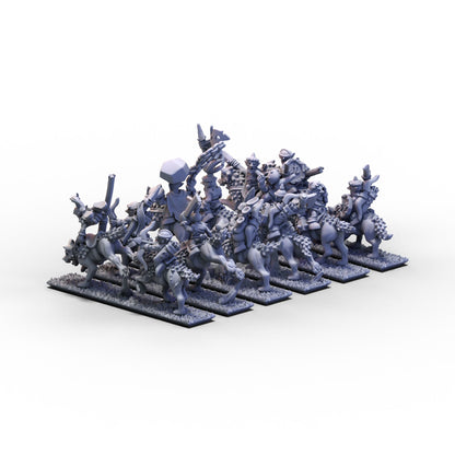 Orcs and Goblins (FD) | Goblin Wolf Riders Unit 1 | 10mm/15mm