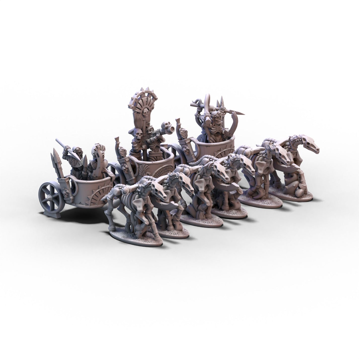 King of Sands | Skeleton Chariots Unit 2 | 10mm/15mm