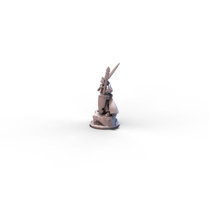 Dire Elves | Lord with Spear and Sword | 10mm/15mm