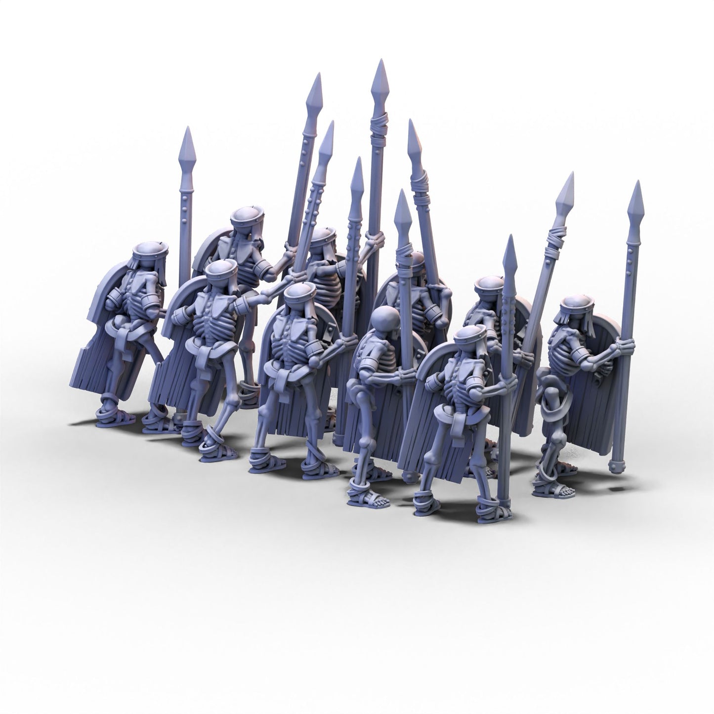 Eternal Dynasties | Ancient Skeletons with Spears | 28mm/32mm