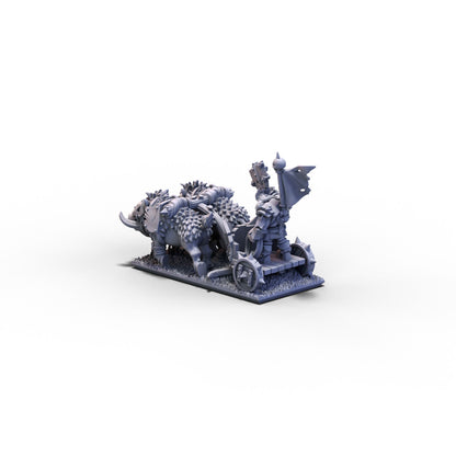 Orcs and Goblins (FD) | Orc Champion on Chariot | 10mm/15mm