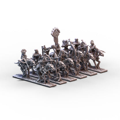 King of Sands | Skeleton Cavalry (Archers) Unit 1 | 10mm/15mm