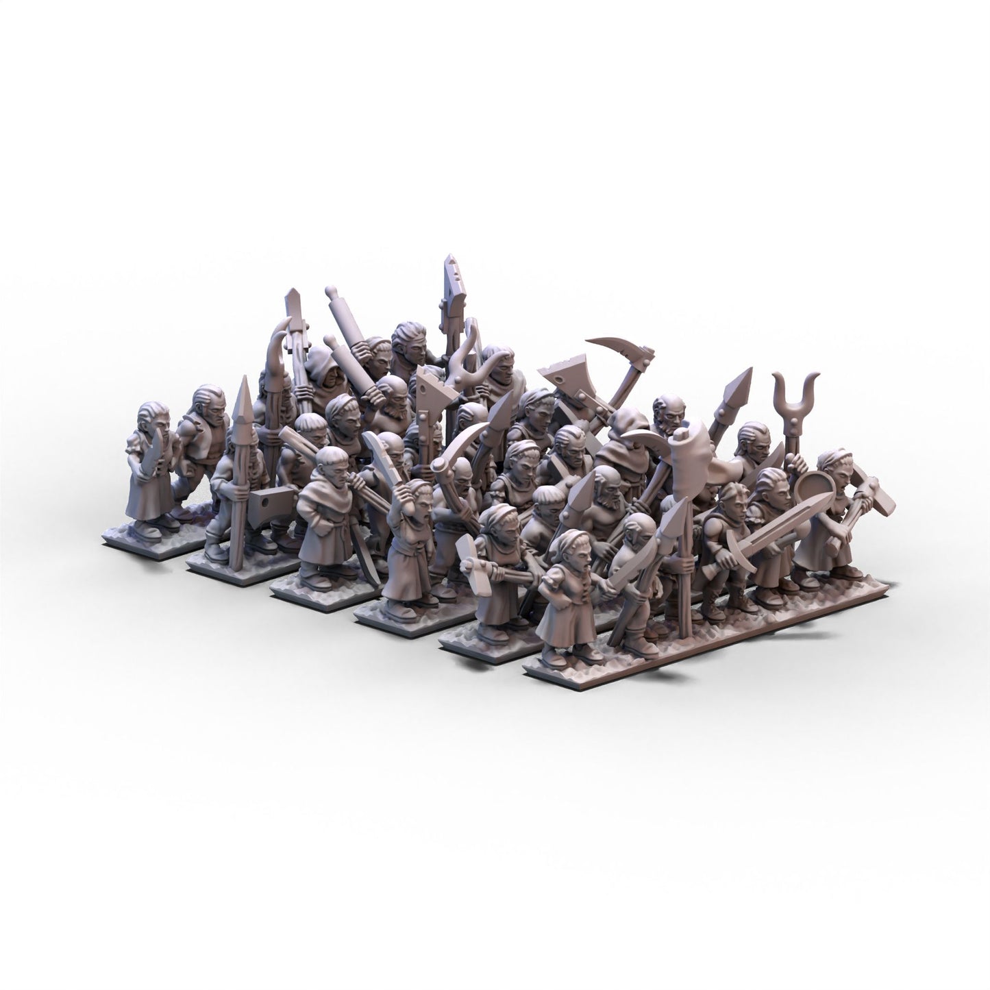 Chivalric Knights | Peasants Unit 2 | 10mm/15mm