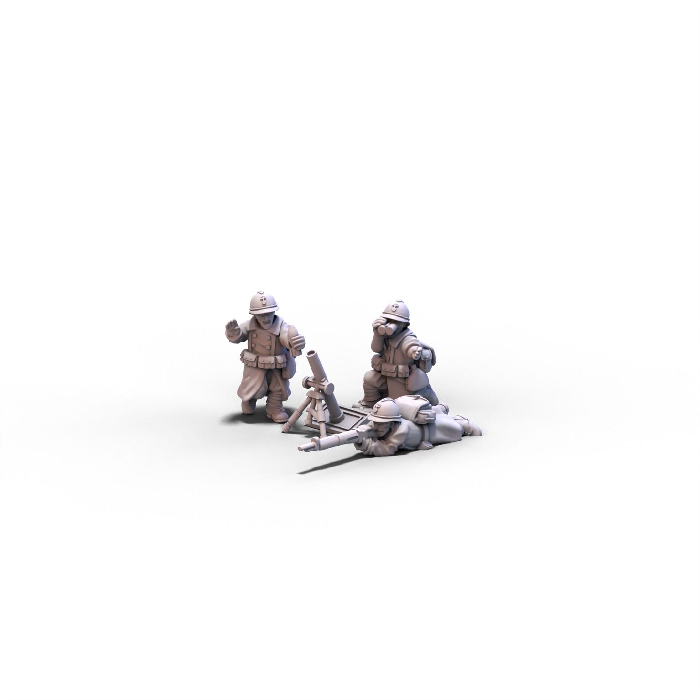 France | Medium Mortar | 15mm/28mm miniatures