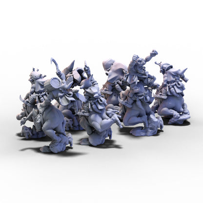 Goblin Tribes | Swamp Goblin Frog Riders with Sticks | 28mm/32mm