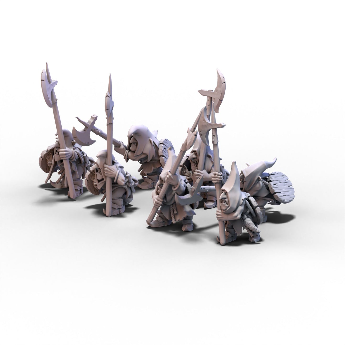 Goblin Tribes | Swamp Goblins with Pikes | 28mm/32mm