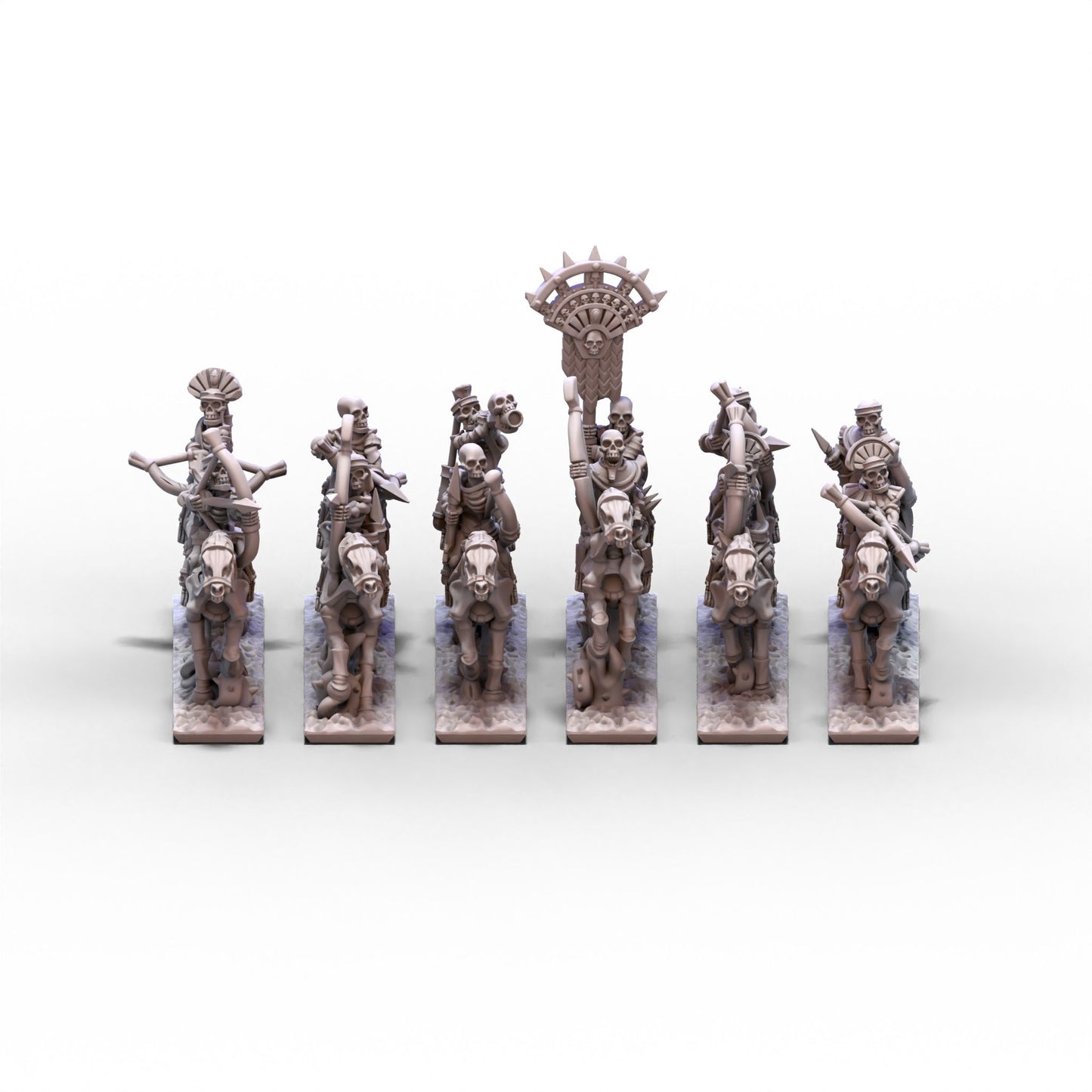 King of Sands | Skeleton Cavalry (Archers) Unit 1 | 10mm/15mm