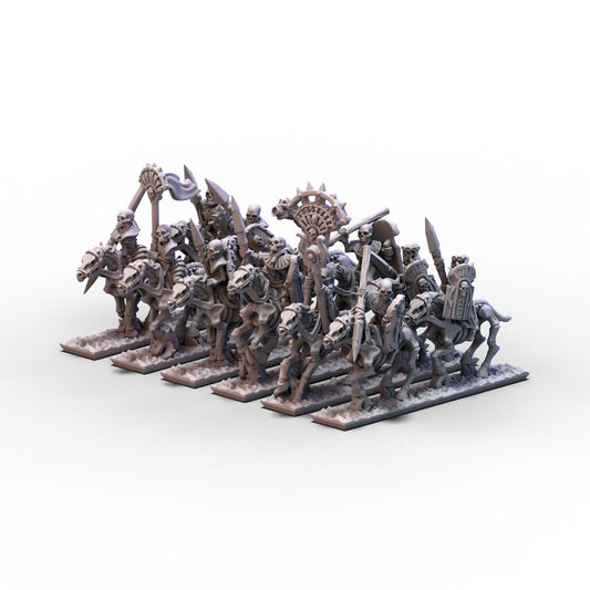 King of Sands | Skeleton Cavalry (Spears) Unit 2 | 10mm/15mm