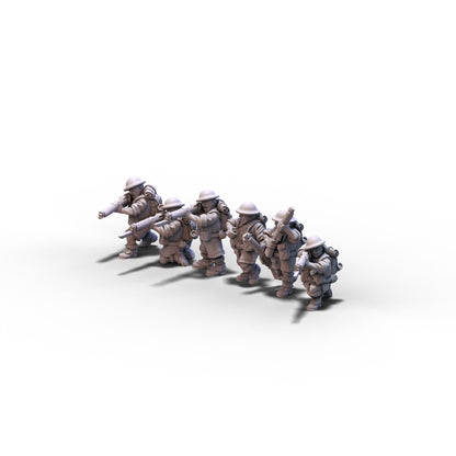 Great Britain | Riflemen Squad 2 (Africa) | 15mm/28mm miniatures