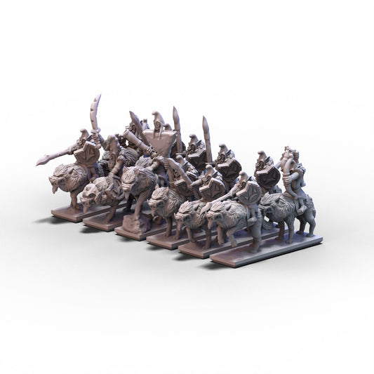 Magma Dwarves | Wolf Riders Unit | 10mm/15mm