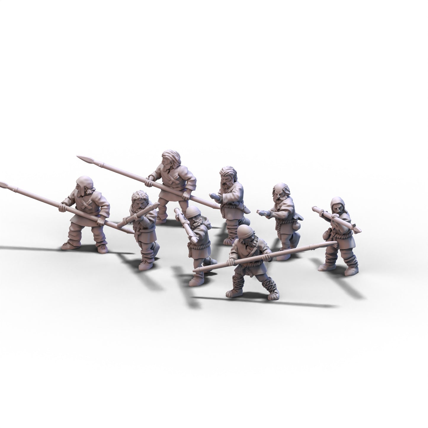 Scotland | Scot Peasants with Spears | 15mm/28mm miniatures