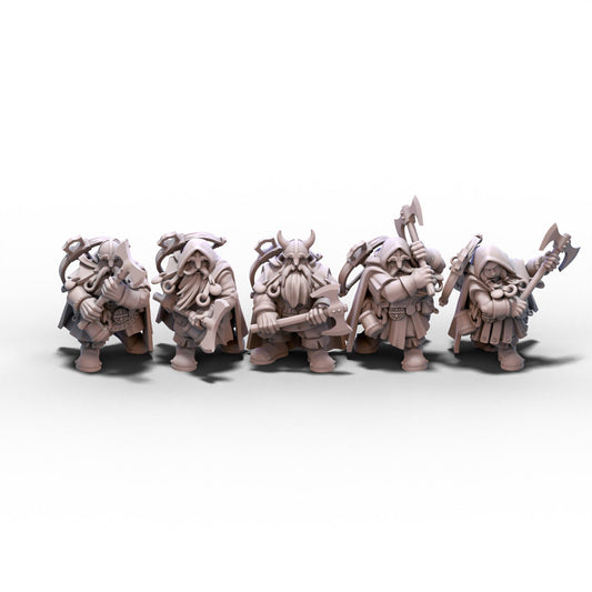 Sons of Ymir | Dwarf Rangers with Axes | 28mm/32mm