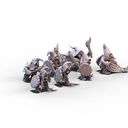 Goblin Tribes | Swamp Goblins with Hand Weapons | 28mm/32mm