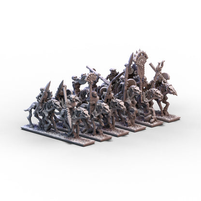 King of Sands | Skeleton Cavalry (Spears) Unit 2 | 10mm/15mm