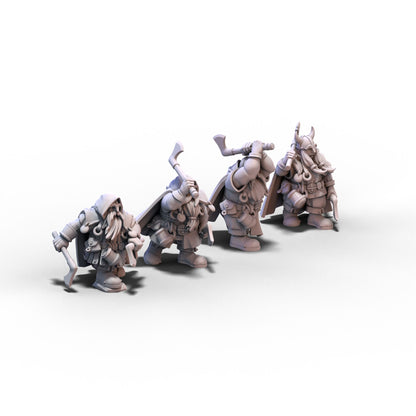 Sons of Ymir | Dwarf Rangers with Throwing Axes | 28mm/32mm