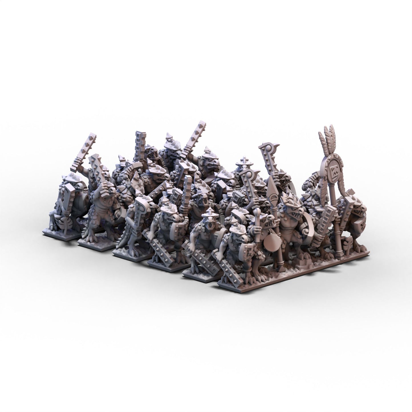 Reptilians | Warrior Infantry Unit 1 | 10mm/15mm