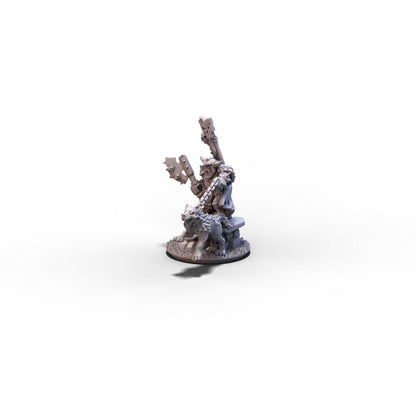 Orcs and Goblins (FD) | Orc Hero with Wolf | 10mm/15mm