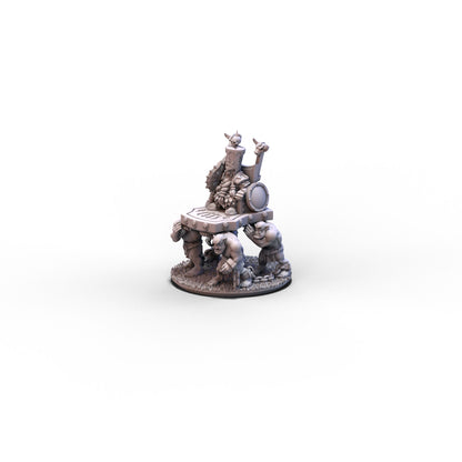 Dwarf Demonsmiths | Lord on Throne (Big Hat) | 10mm/15mm