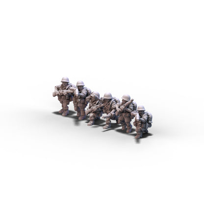 Italy | Riflemen Squad 1 (Africa) | 15mm/28mm miniatures