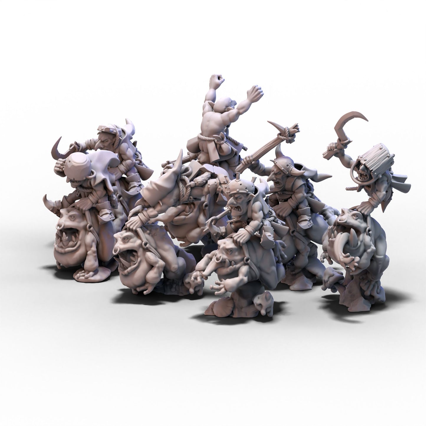 Goblin Tribes | Swamp Goblin Frog Riders | 28mm/32mm