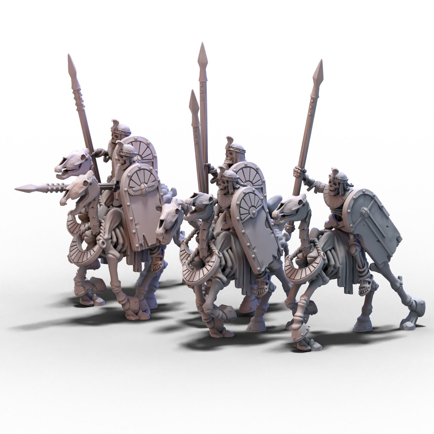 Eternal Dynasties | Ancient Skeletal Cavalry with Spears | 28mm/32mm