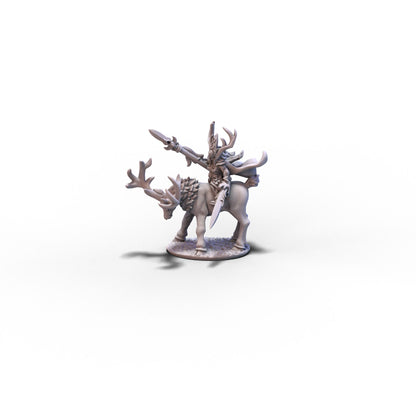 Wood Elves | Stag Rider Hero | 10mm/15mm