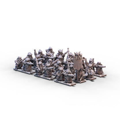 Dwarves | Dwarf Muskets Unit 2 | 10mm/15mm