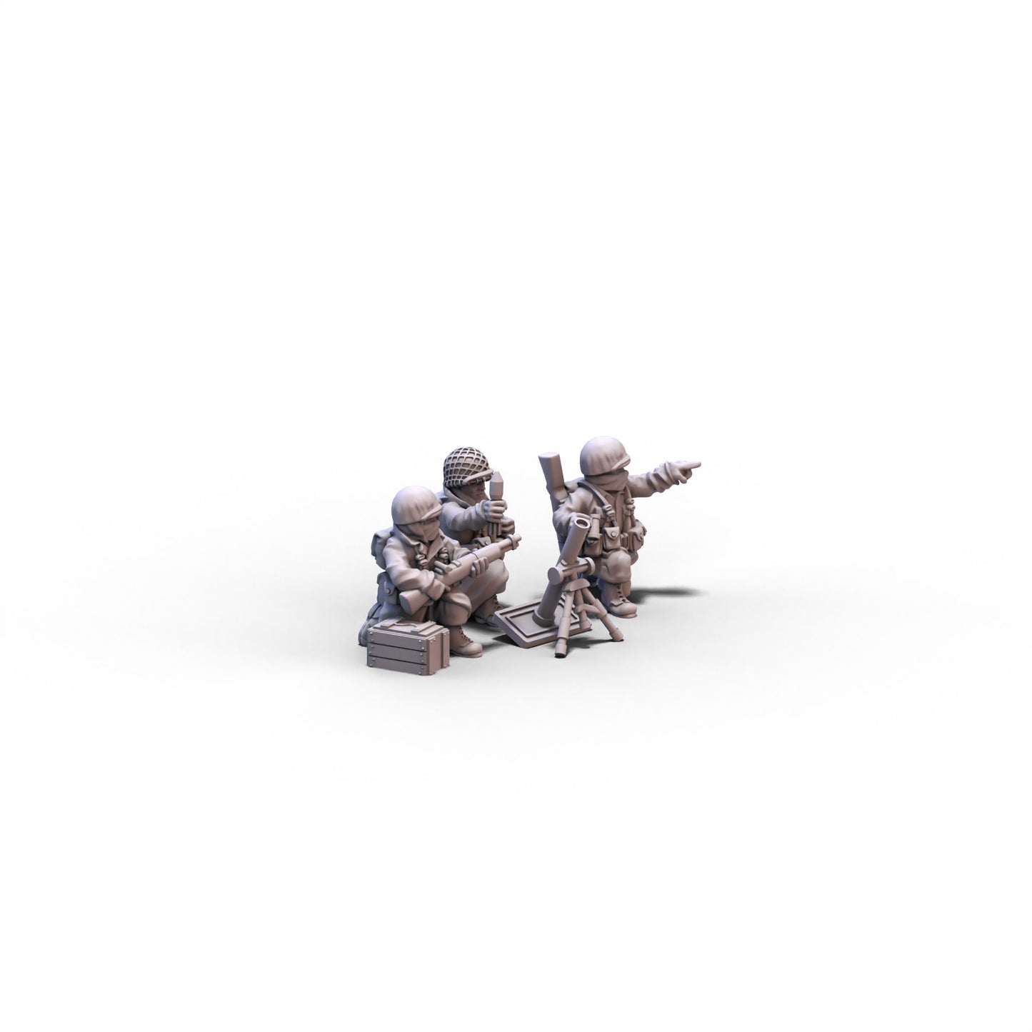 USA | Winter G.I. Medium Mortar | 15mm/28mm miniatures