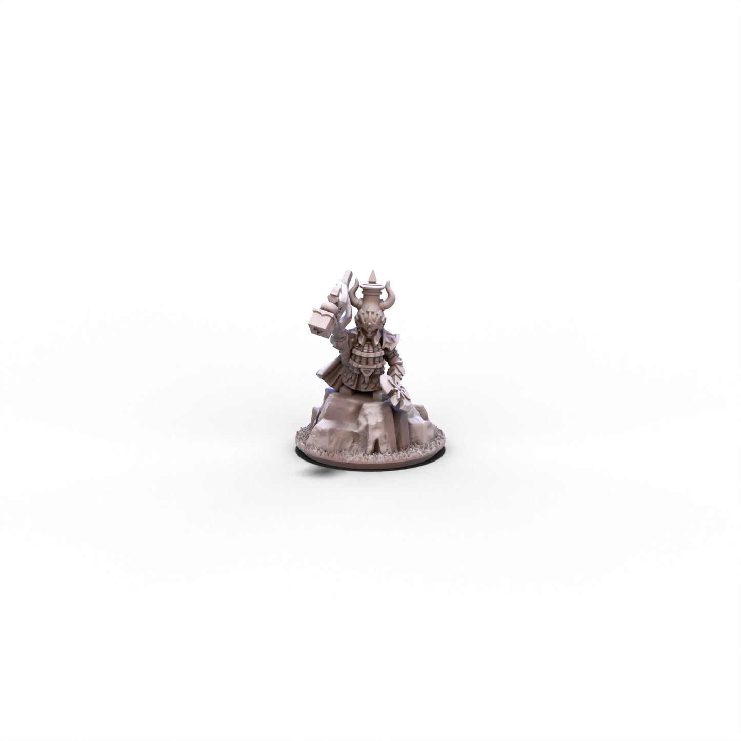 Dwarf Demonsmiths | Demonsmith Hero on Foot (Big Hat) | 10mm/15mm