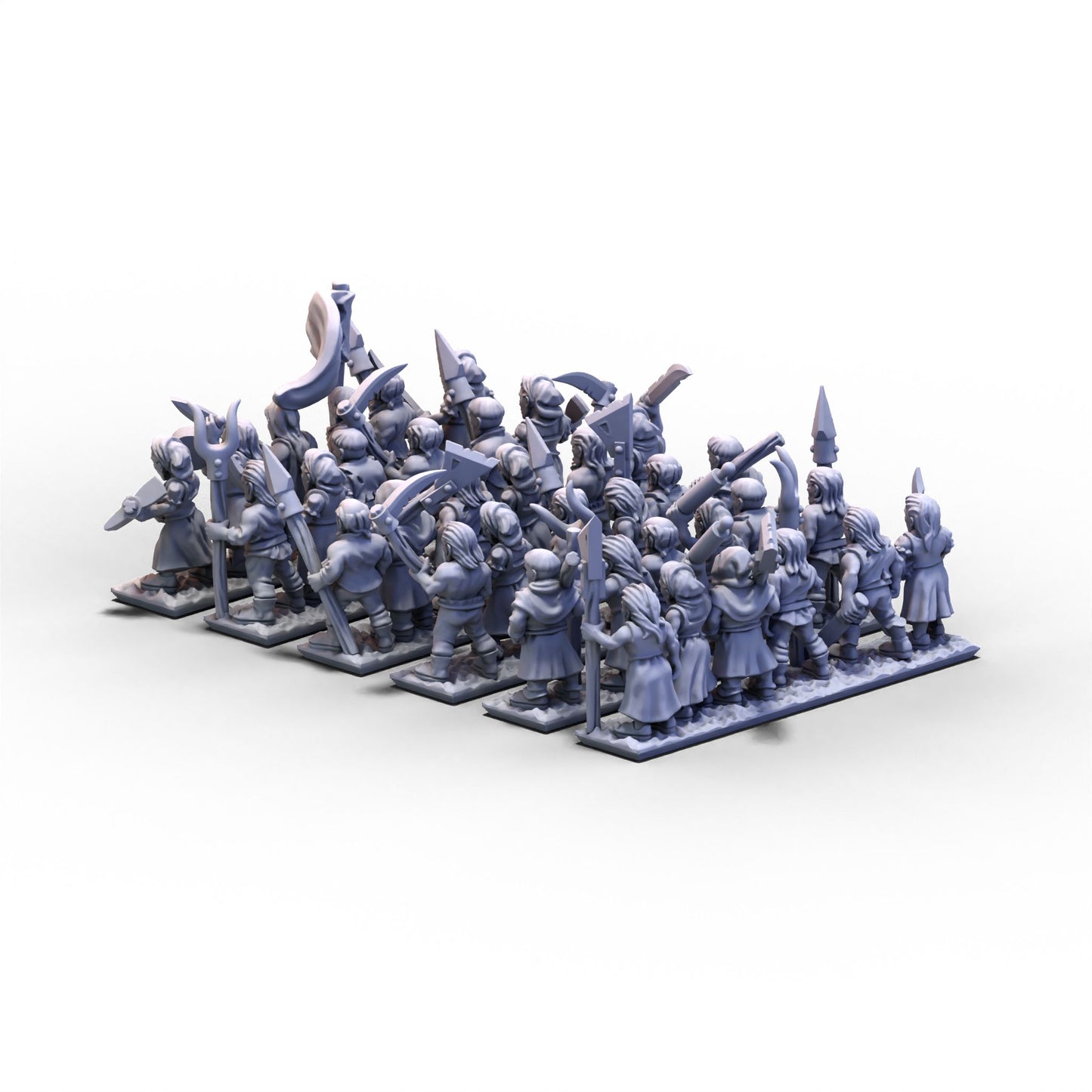 Chivalric Knights | Peasants Unit 2 | 10mm/15mm