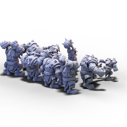 Da Black Rock Killaz | Black Orcs Starter Team | 32mm