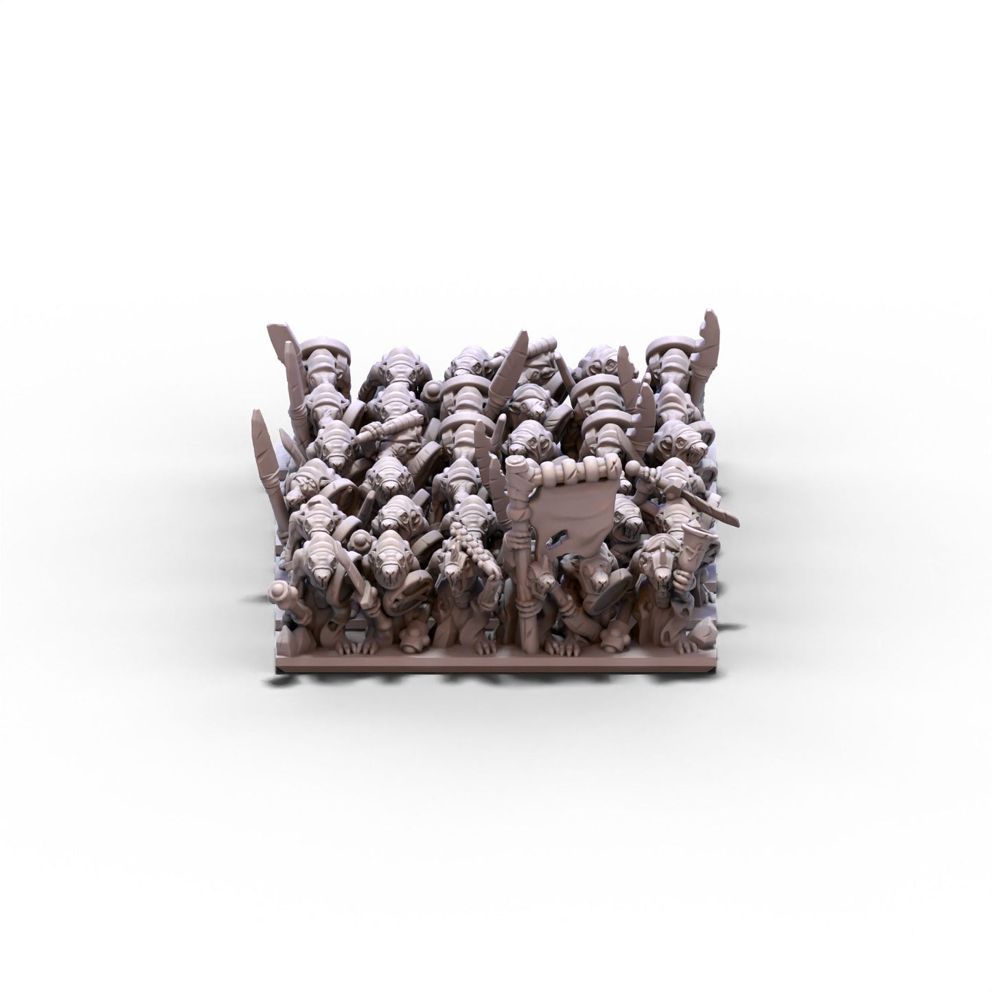 Vermin Clans | Rat Warriors Unit 1 | 10mm/15mm